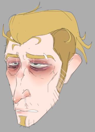 Colored sketch Colored sketch